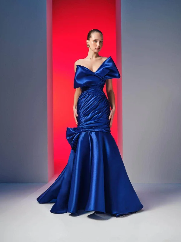 MNM Couture N0611 - Ruched Strapless Evening Gown