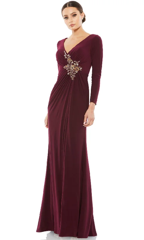 Mac Duggal 68736 - V-Neck Beaded Evening Dress