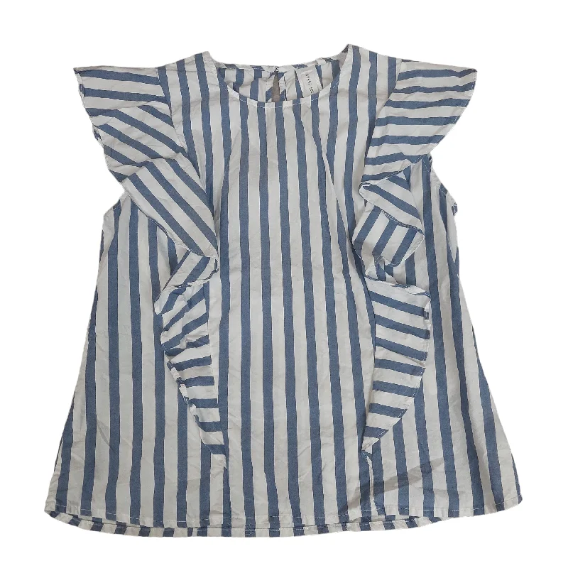 Striped Pattern Top Short Sleeve Clothes Mentor, Size Xs