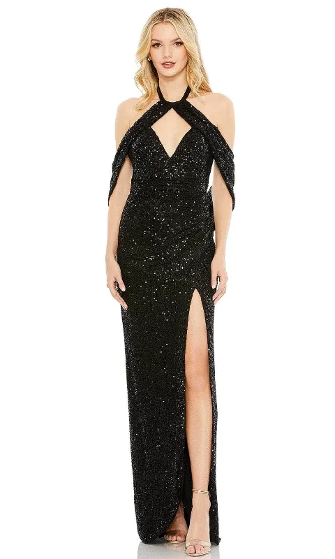 Mac Duggal 42021 - Draped Halter Evening Dress