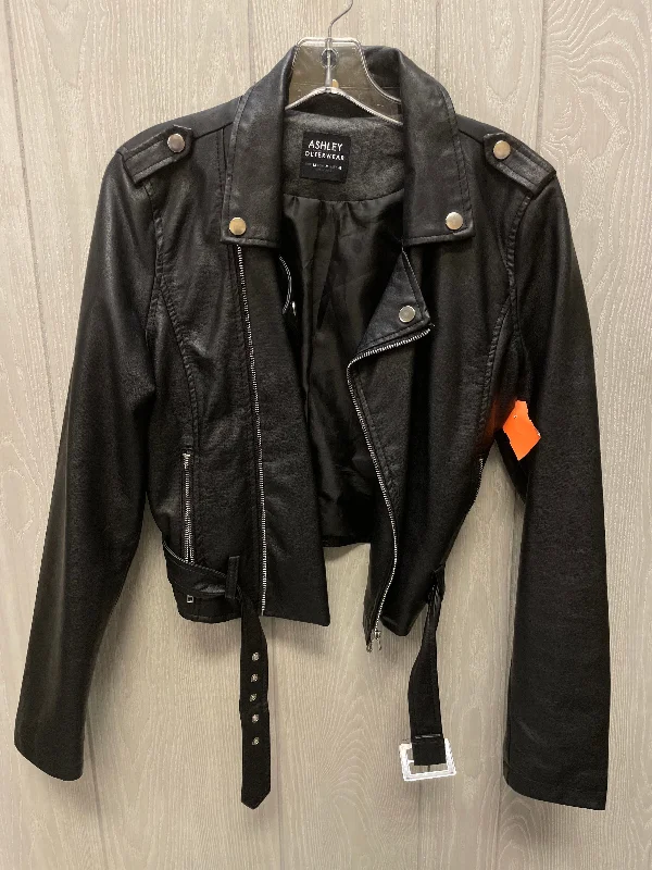 Jacket Moto By ASHLEY BY 26 INTL  In Black, Size: M