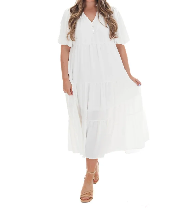 Where I Go Maxi Dress in White