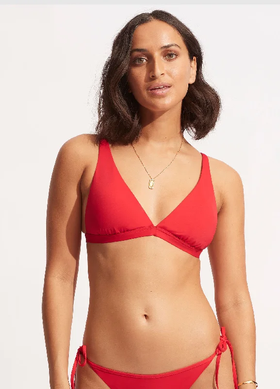 Seafolly Collective Longline Tri - Chilli Red