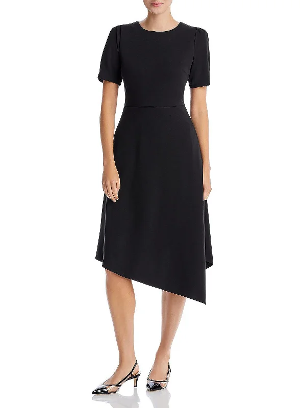 Womens Ponte Party Midi Dress