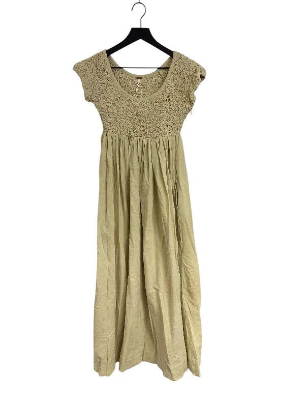 Dress Casual Maxi By Free People In Yellow, Size: S