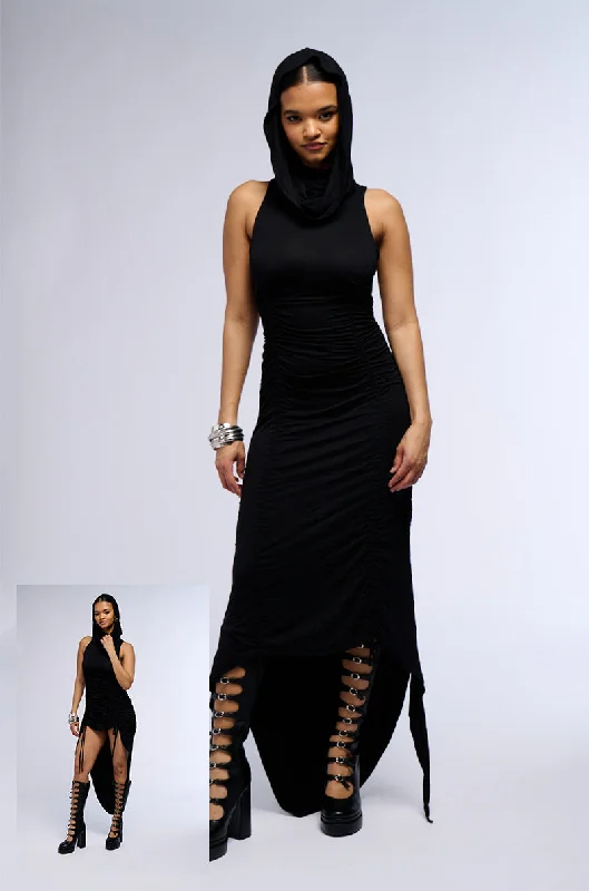 DANA BREATHABLE KNIT MIDI DRESS