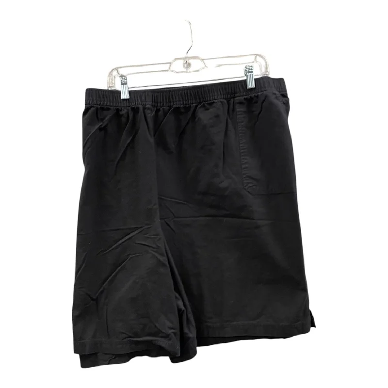 Shorts By Croft And Barrow In Black, Size:4X