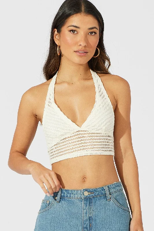 Beige Top Halter