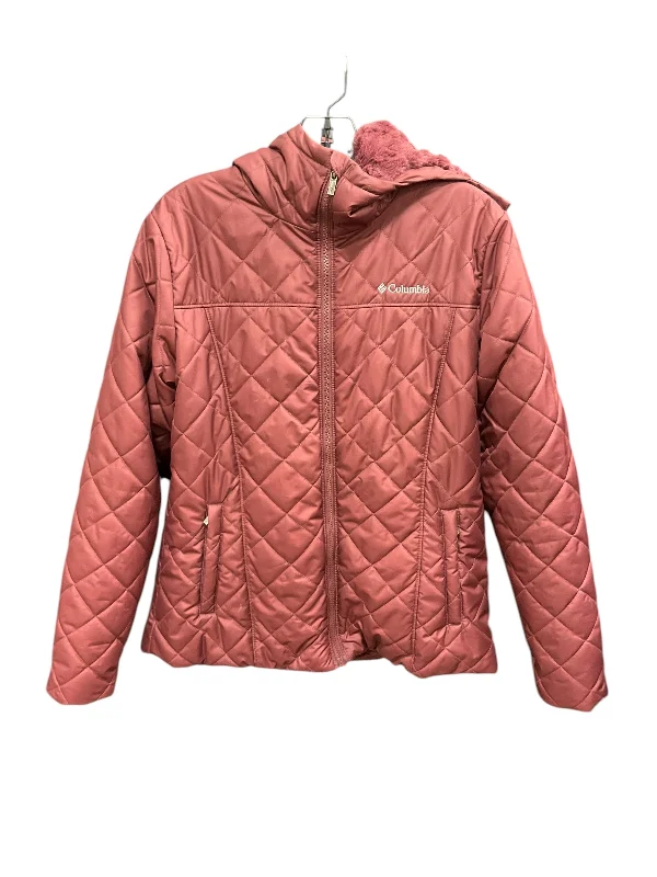 Jacket Puffer & Quilted By Columbia In Maroon, Size: L