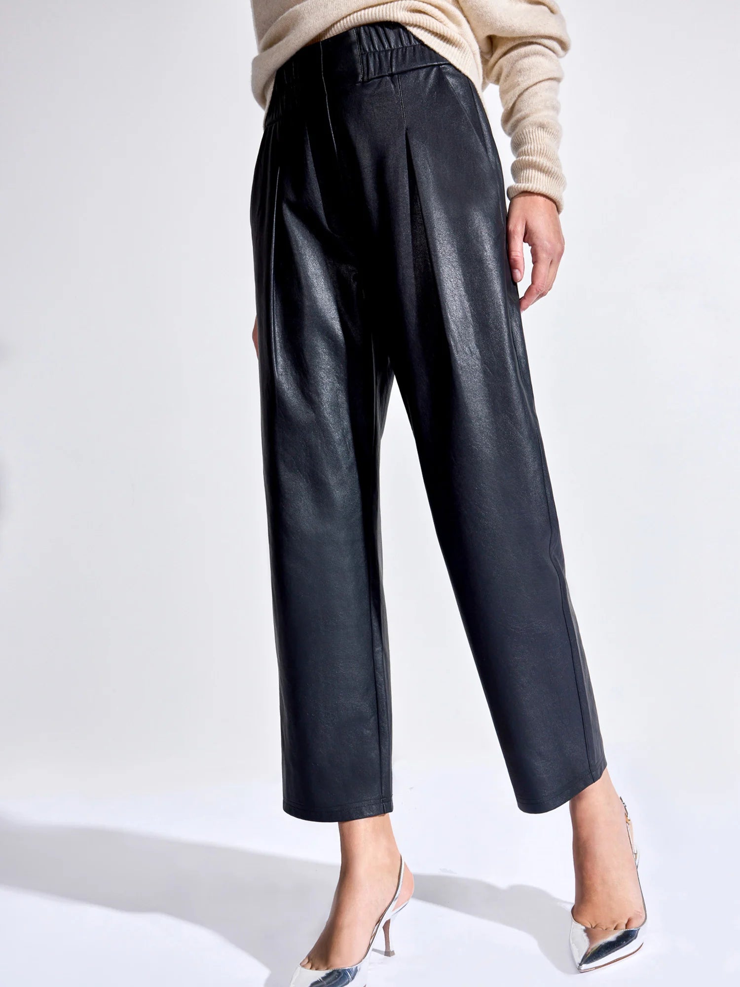 Fiera Vegan Leather Pant Black Onyx