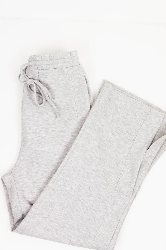 Dani Wide Leg Pants | Heather Grey