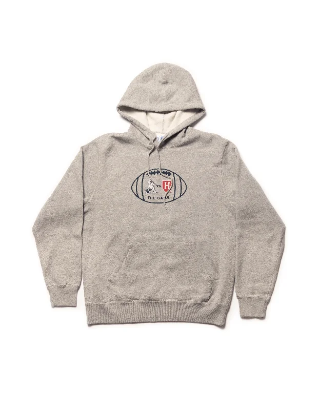 YALE X HARVARD FOOTBALL HOODIE - GREY