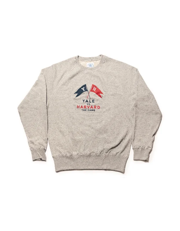 YALE X HARVARD SWEATSHIRT PENNANT - GREY