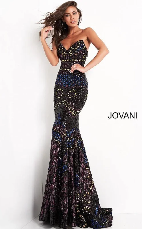 Jovani 04832 Long Prom Strapless Mermaid Sexy Dress