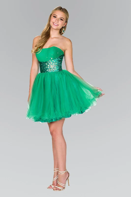 Strapless Prom Short Dress Homecoming