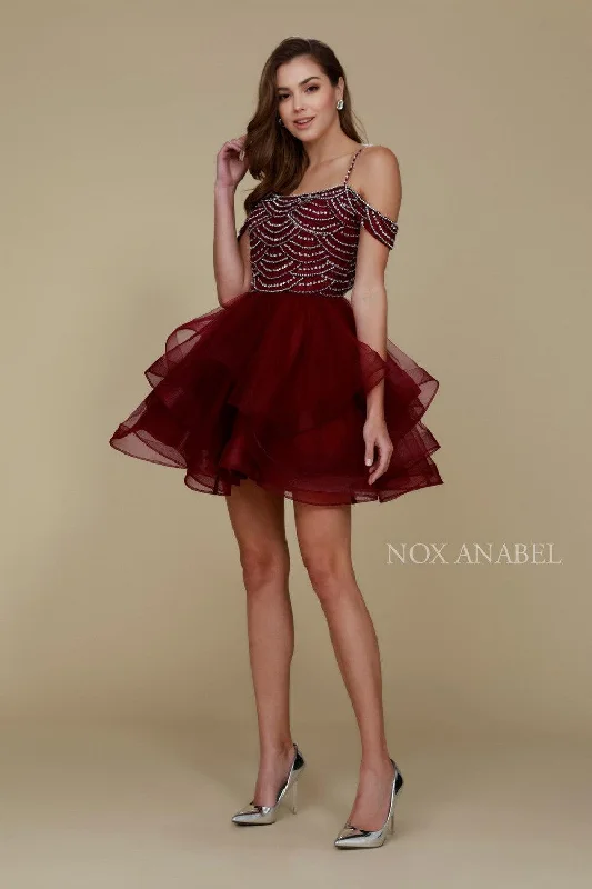 Short Off The Shoulder Prom Homecoming Dress