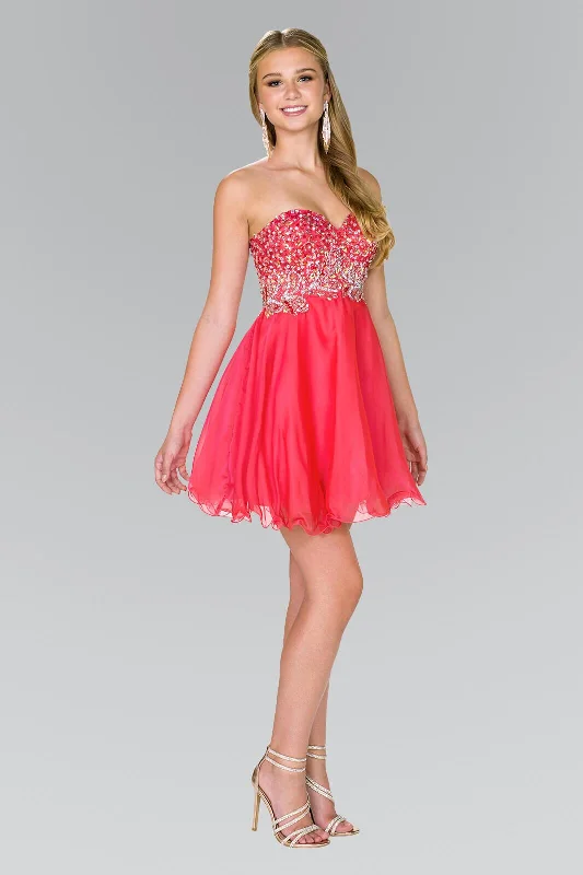 Strapless Prom Short Dress Homecoming