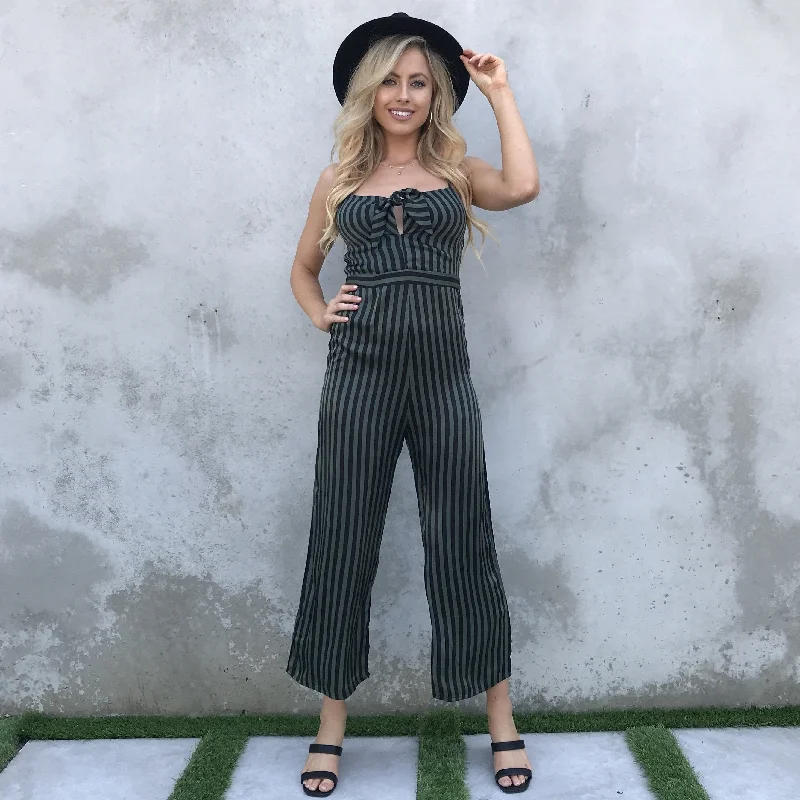 Friday Night Stripes Jumpsuit