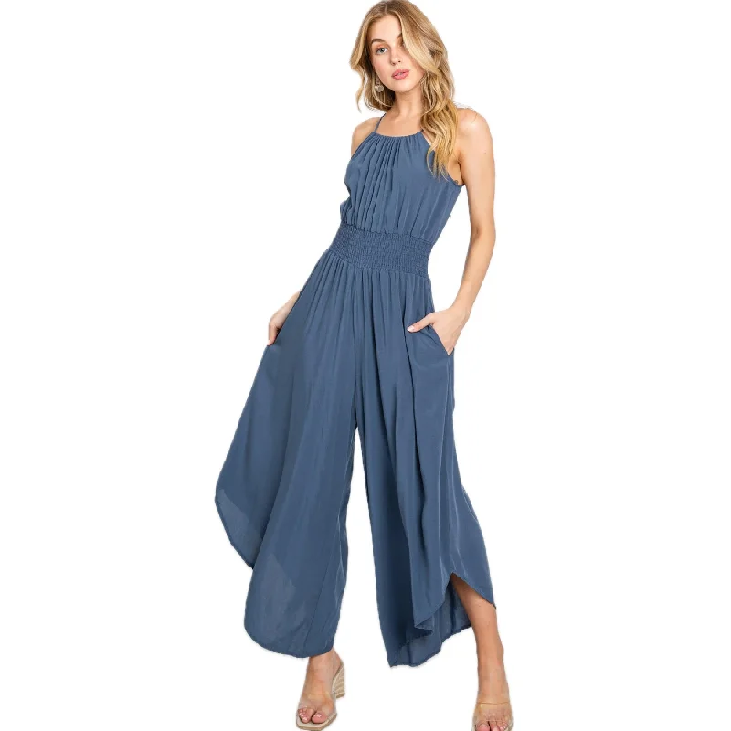 Moments to Remember Smock Waist Jumpsuit